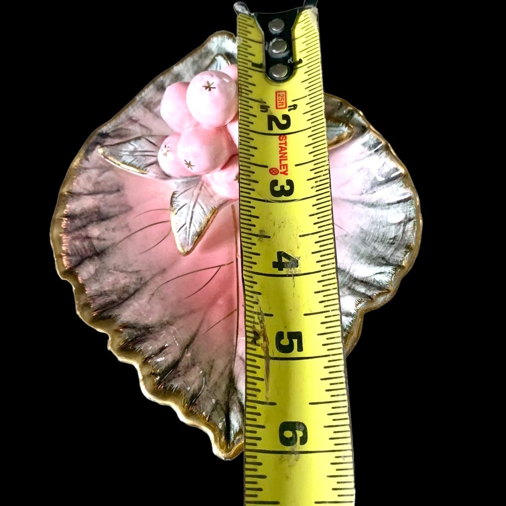 UCAGCO Berries Candy Jewelry Trinket Dish Japan Circa 1950's Pink Vintage - Picture 6 of 6